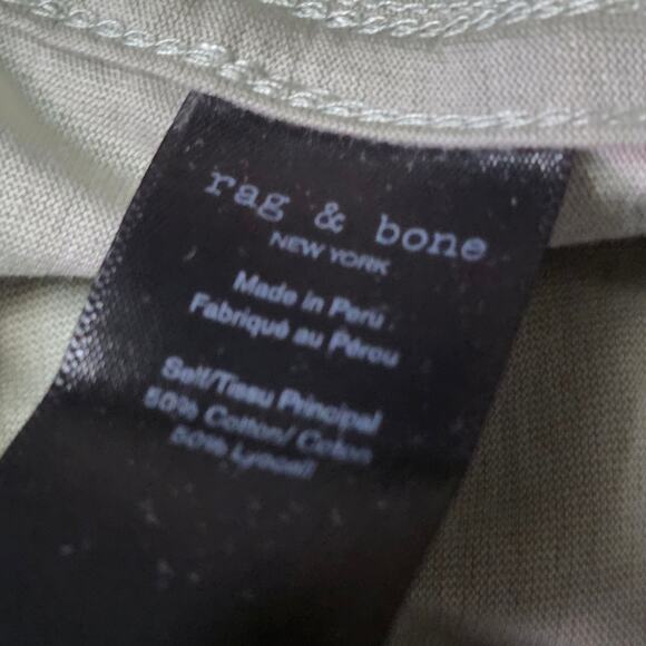 rag & bone Gravity Classic T-Shirt Men L Olive Vetiver Crew Neck - Picture 6 of 8